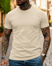 Camiseta Basica de Hombre Camel - Algodon Lycrado