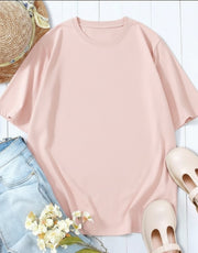 Camiseta Basica de Mujer Palo de Rosa- Algodon Lycrado