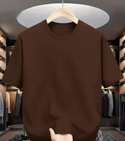 Camiseta Basica de Hombre Cafe Militar - Algodon Lycrado (Copia)