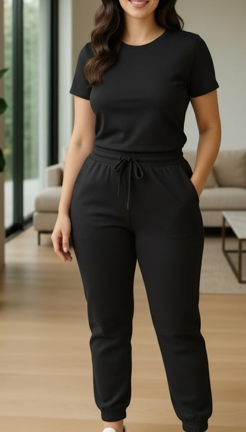 Jogger Mujer Negro Burda
